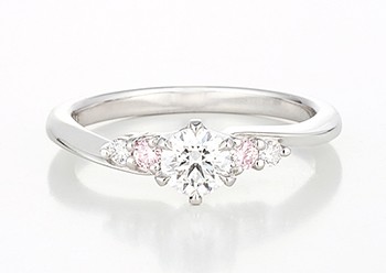 BELLE BLANCHE Engagement Ring Pink Dia