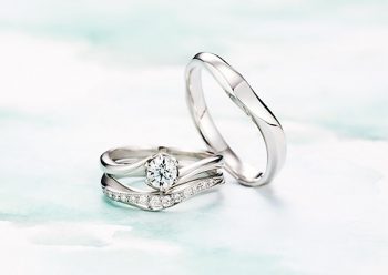 婚約指輪TOMIYA BELL BLANCHE Faveur ダイヤモンドリング サイドにメレのピンクダイヤモンドがあるデザインのものを探し